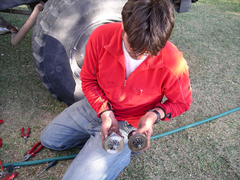 el compresor nuevo y el antiguo